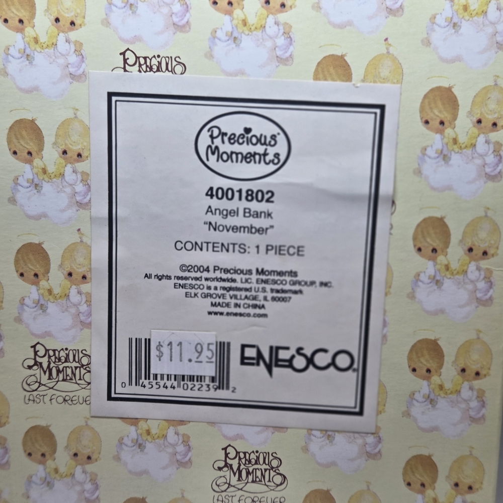 Precious Moments Ceramic Bank. November - Picture 4 of 5
